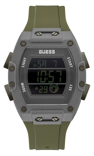 Orë dixhitale Guess Tonneau GW0340G3, e gjelbër