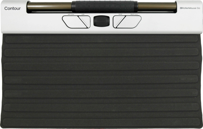 Maus qendror Contour Design RollerMouse Go Compact pa kabllo, bardh e zi