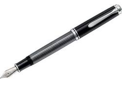 Stilograf Pelikan M805 Souverän Stresemann, majë ari 18K, sistem pistonik, antracit