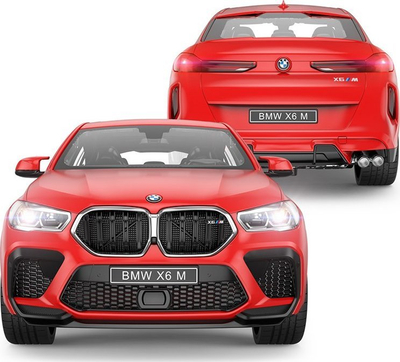 Makina me telekomandë Rastar BMW X6M 1:14, 2.4 GHz, me drita LED, e kuqe