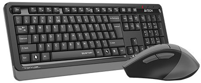 Set tastierë edhe maus A4Tech FGS1035Q, wireless, 2000 DPI, gri