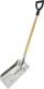 Lopatë qymyri Awtools No. 3, alumini, dorezë druri, ngjyrë argjendi