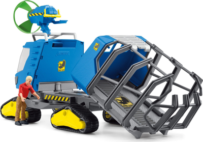 Set lojërash Schleich Dinosaur, kamion me Dakotaraptor dhe shkencëtar, 53 pjesë, shumëngjyrësh