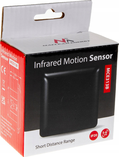 Sensor drite Maclean MCE313B, PIR pa prekje 5-6 cm, 1200W, i zi