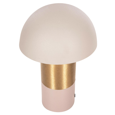 Llambë tavoline Pune Φ20,5x32,5Hcm (HM4245.10), bezhë/ ari