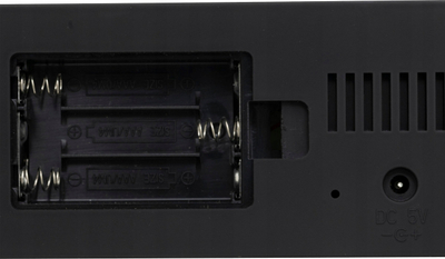 Orë dixhitale me alarm Atmosphera Nelson, 14 x 6 x 3.5 cm, e zezë