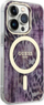 Mbrojtëse telefoni Guess Leopard MagSafe për iPhone 14 Pro, polikarbonat TPU, rozë