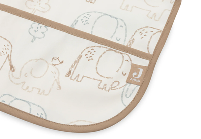 Përparëse kundër ujit me mëngë Sleeves Elephant Tales, madhësia standarde, bezhë