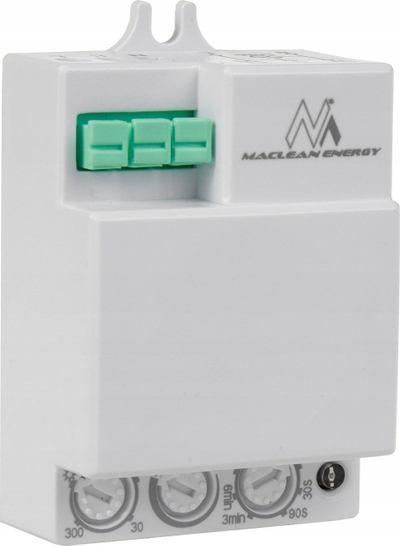 Senzor lëvizjeje Maclean MCE316, mikovalë, 8m, 1200W, i bardhë