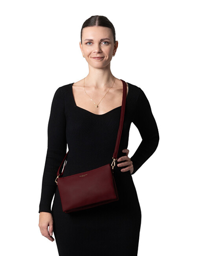 Çantë krahu për femra FLORA & CO mFC0504, burgundy