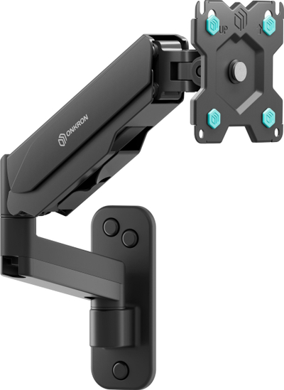 Mbajtëse muri për monitor ONKRON, gas spring, 13–32\", e zezë