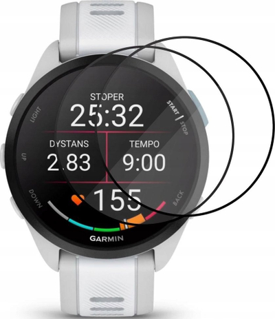Mbrojtëse xhami Wozinsky Full Glue për Garmin Forerunner 165, 2 copa, transparente