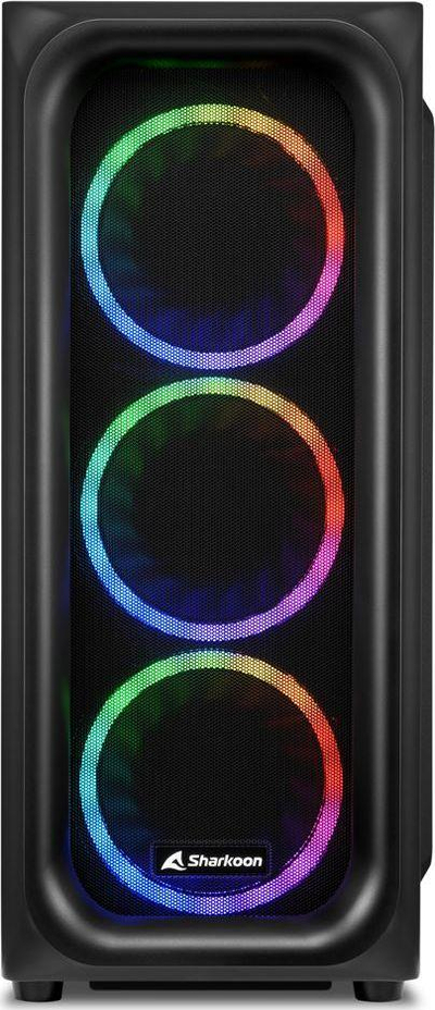 Kasë Sharkoon TK5M RGB, e zezë