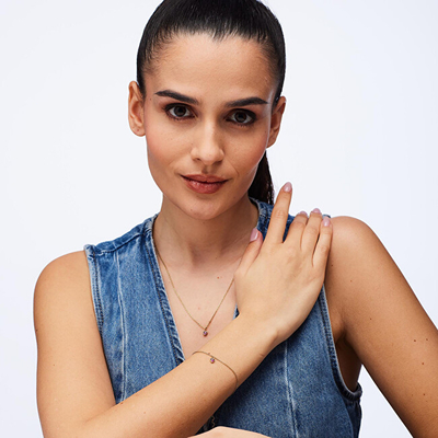 Set bizhuterish Brosway Chakra Love BHKLE02, varëse dhe byzylyk çelik, ngjyrë ari rozë