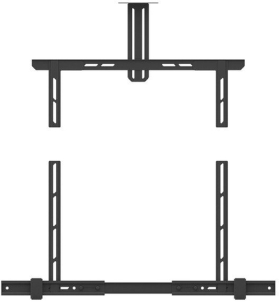 Mbajtëse universale për soundbar dhe kamera Multibrackets M Medium, deri 70\", deri 10kg, metalike e zezë