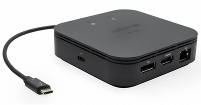 Приклучна станица i-Tec Thunderbolt 3, 2x дисплеј, LAN, PD 60W + i-tec универзален полнач 77 W