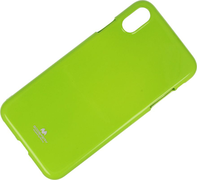 Kllëf telefoni Mercury Jelly për iPhone XS Max, TPU i butë, ngjyrë lime