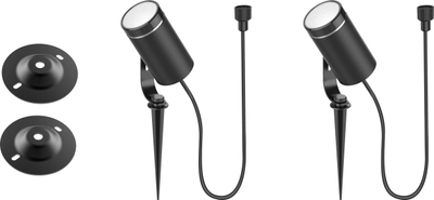 Set dritash kopshti Deltaco SH-GLKEX01, 2 copë, 6W, RGB, i zi