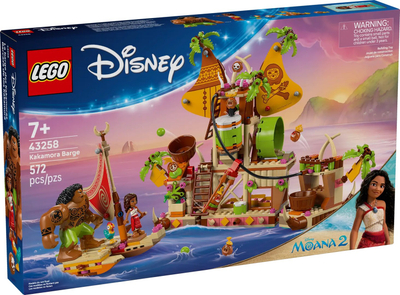 Set ndërtimi LEGO Disney Moana Kakamora Barge 43258, lodër konstruktore, për fëmijë
