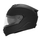 Helmetë integrale për motoçikletë Nox N304S, polikarbonat, mbyllje Double D, e zezë