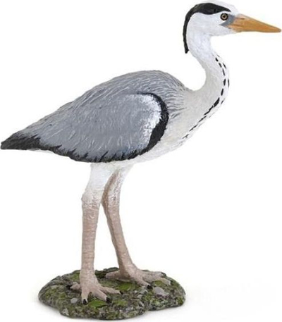 Figurë kafshe Papo Grey Heron 50274, 7-8 cm, plastike, gri