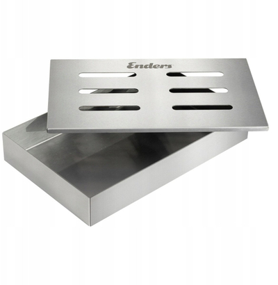 Кутија за чадење Enders Smoking Box, нерѓосувачки челик, 21 x 13.5 x 3.5 cm, сребрена