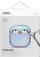 Навлака за слушалки Uniq Iridescia за AirPods 4, TPU, со приврзок, сина