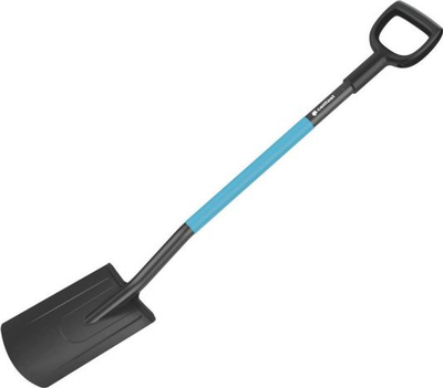 Lopatë e drejtë kopshti Cellfast Ideal Pro Straight Spade V31AC CEN 67359, çelik boronik, dorezë ergonomike, gri