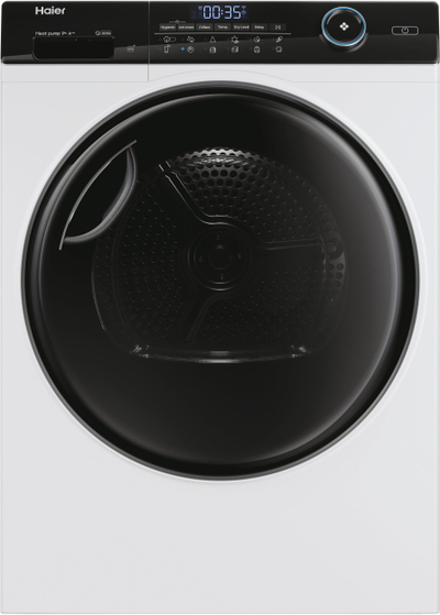 Tharëse rrobash Haier HD90 A3959 S, 9kg, pompë nxehtësie, e bardhë