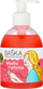 Sapun i lëngshëm për duar Baśka Wild Strawberry, me glicerinë, aromë luleshtrydhesh të egra, i kuq