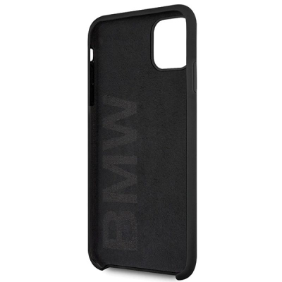 Këllëf telefoni BMW Signature Collection, silikon, për iPhone 11 Pro Max, i zi