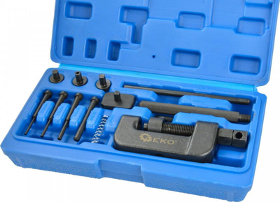 Set riparimi zinxhiri kohe GEKO, për automjete dhe motoçikleta, universal