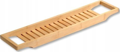 Rrafsh banjoje për vaskë Kesper Bamboo, 70 x 14.5 cm, bambu, ngjyrë natyrale