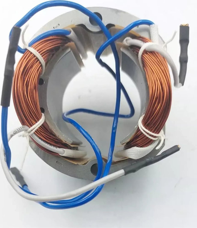 Stator elektrik universal, spirale bakri, për motorë të vegjël, gri