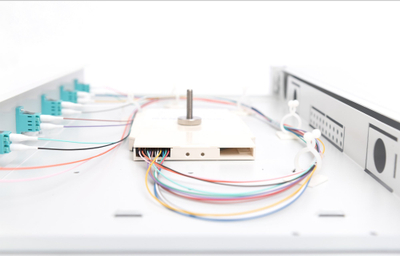 Kuti bashkimi fibër optike Digitus Fiber Optic Splice Box, 6 porta LC DX, OM3, gri