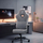 Karrige gaming ThunderX3 EAZE LOFT, ergonomike, me mbështetje për mes të shpinës, gri