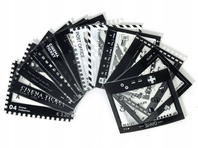Set ngjitësash kornize LoveInstant, 12 copë, për Fuji Wide dhe Polaroid, të zeza e të bardha