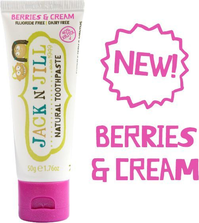 Pastë dhëmbësh Jack N' Jill Berries and Cream, ksilitol, 50g