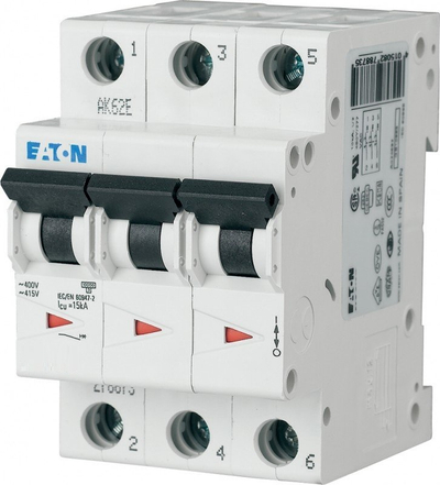 Ndërprerës termomagnetik Eaton FAZ-Z1/3 278919, 3P, 1A, 10kA