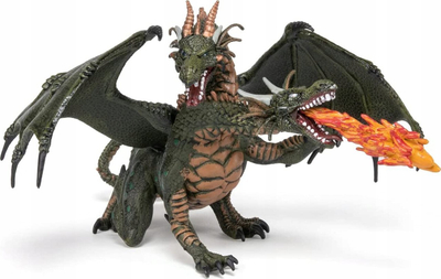 Figurë lodër Papo Two Headed Dragon, dragoi me dy koka, shumëngjyrësh