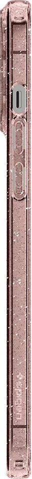 Mbulesë telefoni Spigen Liquid Crystal Glitter Rose Quartz, TPU fleksibël, për iPhone 13 Pro, rozë me shkëlqim