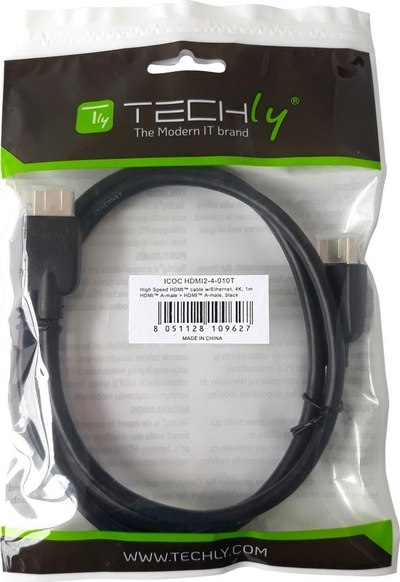 Kabllo HDMI M/M, 2 m, 4K, e zezë