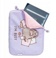 Kopertinë tableti Pusheen Im Busy, poliester, shumëngjyrëshe