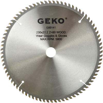 Диск пила за дрво Geko 230mm, 22mm, 80 заби