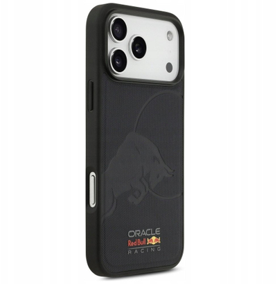 Mbulesë telefoni Red Bull Case Meshed Debossed Bull MagSafe për iPhone 17 Pro Max, TPU plastike me eko lëkurë, me MagSafe, blu navy
