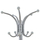 Stender palltoje Metallic HM0038.40, rrotullues, mermer 37x170cm, argjendtë