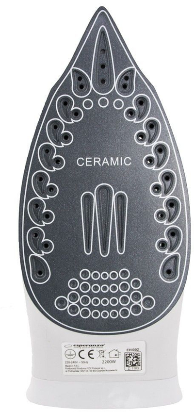 Hekur për hekurosje Esperanza Slider Ceramic EHI002, 2200 W, i kaltër