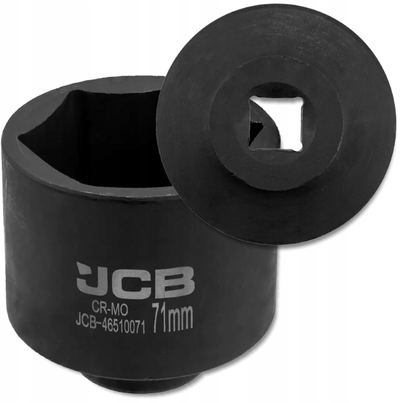 Çelës tubor i thellë goditës JCB, 3/4", 71 mm, 6-këndor