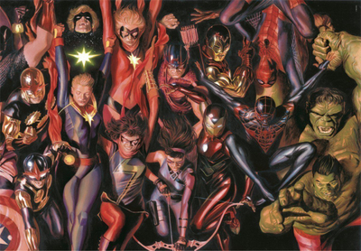 Puzzle Clementoni Marvel The Avengers, 1000 pjesë, 70x50 cm, shumëngjyrësh
