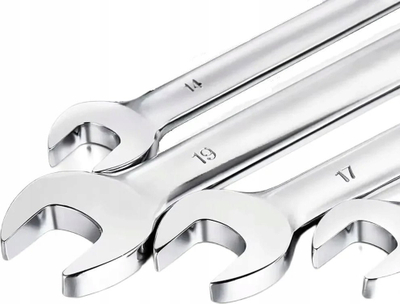 Set çelësa kombinimi EXTRALINK, 8 copë, 8–22 mm, me kuti praktike